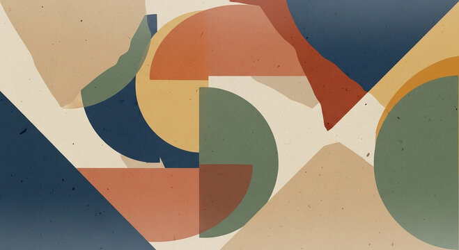 Abstract vintage retro grunge business growth chart with colorful geometric circles - Powered by Adobe