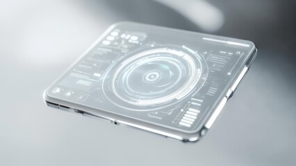Futuristic transparent tablet