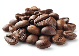Naklejka premium Roasted coffee beans clustered together