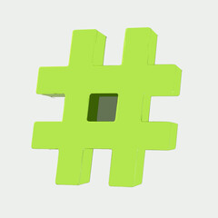 Obraz premium HASHTAG ICON