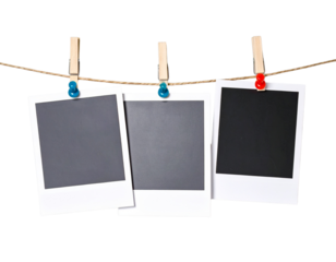 Untitled design - blank polaroid photo frames with pin