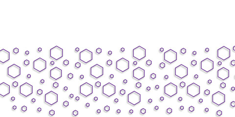 Purple drops of water, resembling transparent soap bubbles, rest delicately on a white background