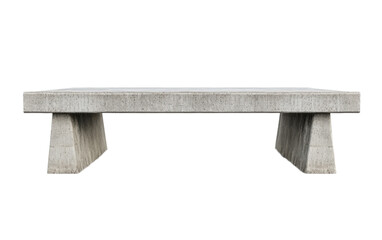 Concrete bridge isolated on white background, png