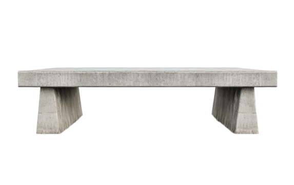 Concrete bridge isolated on white background, png