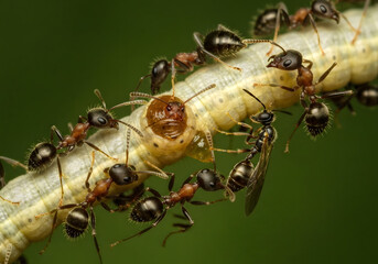 Ants and Caterpillar Macro