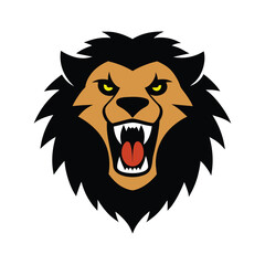 Fototapeta premium lion mouth vector art