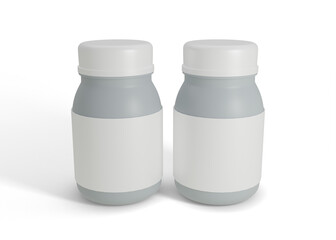 Protein Jar Mockup for Supplement Branding and Packaging