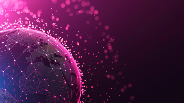 A vibrant sphere emanates light, illustrating a minimalistic representation of crypto data. The interconnected nodes symbolize the dynamic nature of finance across a digital landscape