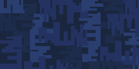 Abstract blue camouflage pattern
