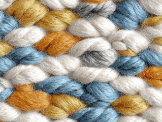 Minimal handwoven fiber texture artisanal seamles