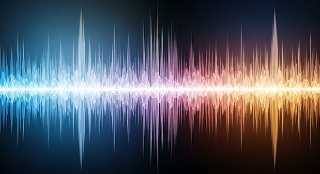 Vibrant Sound Wave Visualization.