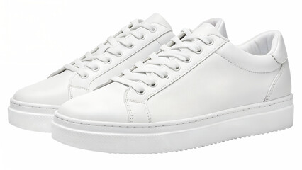 Pair of Clean White Leather
