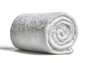 Rolled white bath towel (1)