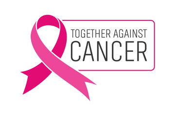 A pink ribbon, an iconic symbol of breast cancer awareness, is a powerful illustration of support and hope for health and charity campaigns