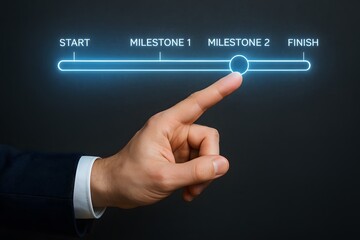 Project Roadmap With Milestone Slider