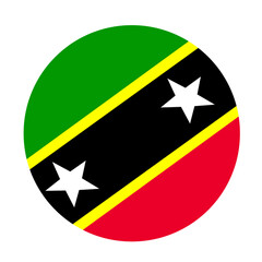  the flag of saint christopher and nevis button