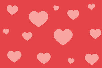 seamless background with hearts