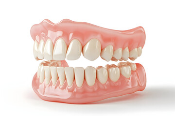 Obraz premium Realistic dental model of upper and lower teeth for medical education and dental care