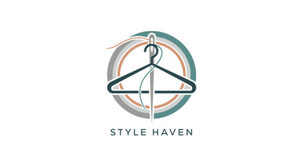 Fototapeta premium Fashion Event, Logo Design, Style Haven, Graphic Art, Modern Aesthetic, Professional Viewpoint, Brand Identity Concept