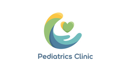 Pediatrics Clinic Logo Design, Digital Creation, Modern Environment, Professional Viewpoint, Health Concept
