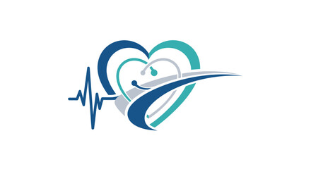 Fototapeta premium Health Monitoring Action, Heart and Wellness Subject, Digital Graphic, Modern Environment, Abstract Viewpoint, Health Concept