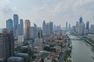 Obraz premium Architecture details of Tianjin City, China