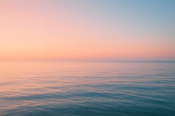 Obraz premium Minimalist pastel ocean horizon