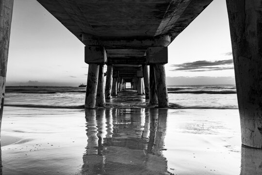 Butwani bridge and Malindi Pier area is a popular waterfront location known for stunning sunrises over the Indian Ocean. The pier is a concrete jetty that stretches about 400 meters into the ocean and