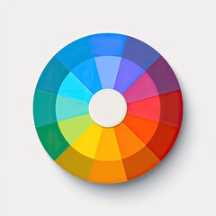 Obraz premium Circular color wheel, vibrant hues