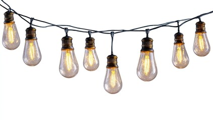 String of vintage-style Edison bulbs