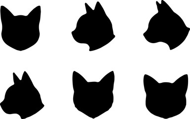Stylized Cat Faces Collection"