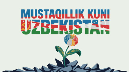 Uzbekistan Independence Day Mustaqillik Kuni Celebration Poster Design