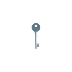 Photo of house key isolated on transparent background