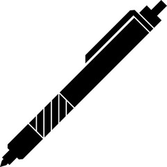 Pen Icon.Pen Line Icon with Editable Stroke and Pixel Perfect.classic hand writing tool for calligraphy.Copywriting Related Vector, pen logo silhouette vector design template premium, sign up icon