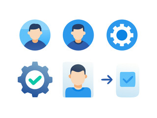 User account settings and verification process illustration