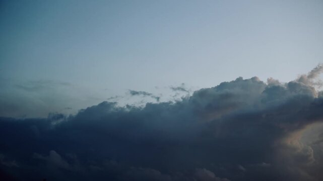 Dark Clouds Rolling Over Sky