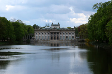 Warsaw, Poland. Royal Łazienki Museum (Polish: Muzeum Łazienki Królewskie w Warszawie)  a palace...