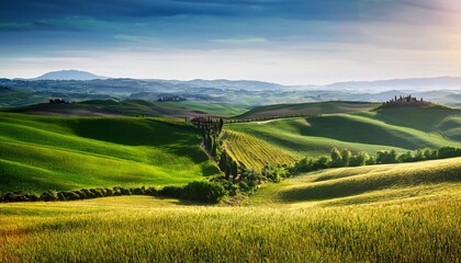 Obraz premium tuscany hills panorama shoot