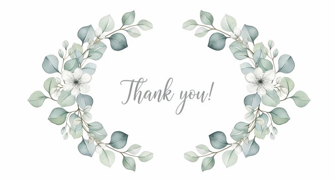 Express heartfelt gratitude with this elegant floral thank you design perfect for weddings, baby showers, and special occasions today