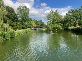 Blick in den Kurpark der Gemeinde Bad Sassendorf in der Soester Börde