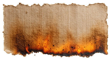 Burnt paper edges fire texture background