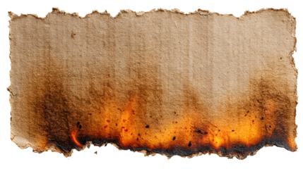 Burnt paper edges fire texture background