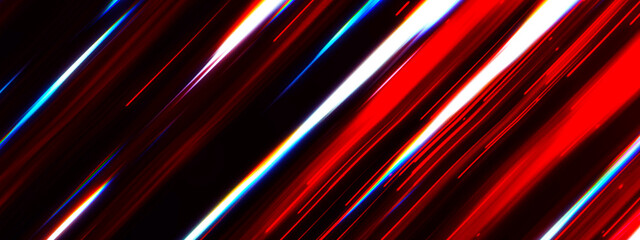 Bright neon red energy streams with cosmic flow, comet falls, and fiery flames sliding at an angle on a dark background, perfect visual for technology presentations, advertising, and discount promo