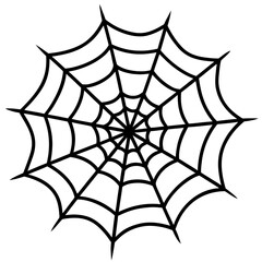 Fototapeta premium Set of spider webs with pencil outline, sketch style.