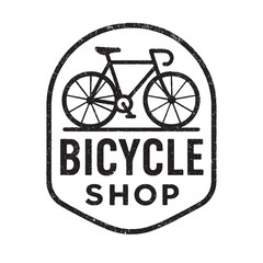 Minimalist Black and White Bicycle Shop Logo | Modern Cycling Brand Identity Design