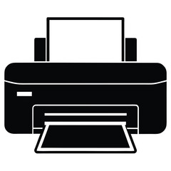 printer silhouette vector icon