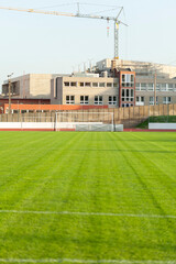 Soccer Field with Construction
