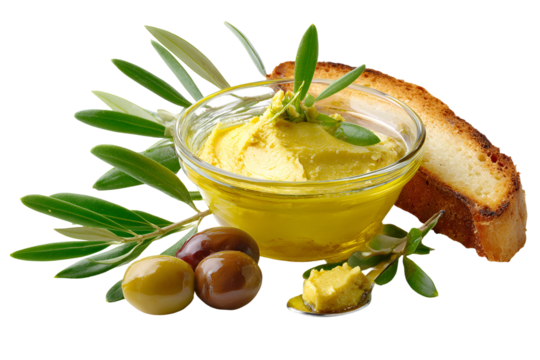 Olive tapenade with olives and bread