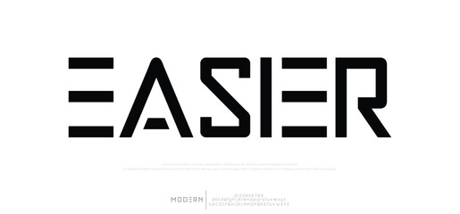 Easer Modern minimal creative alphabet small letter logo design