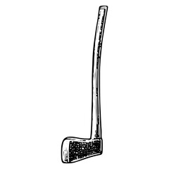 Vintage Golf Club Illustration - Retro Sports Iron Gear Art